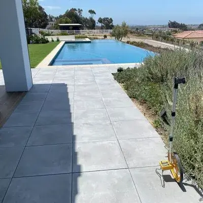 pavers to pool area
